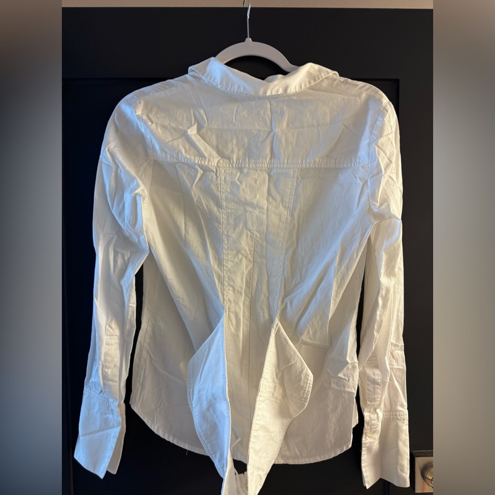 White linen top